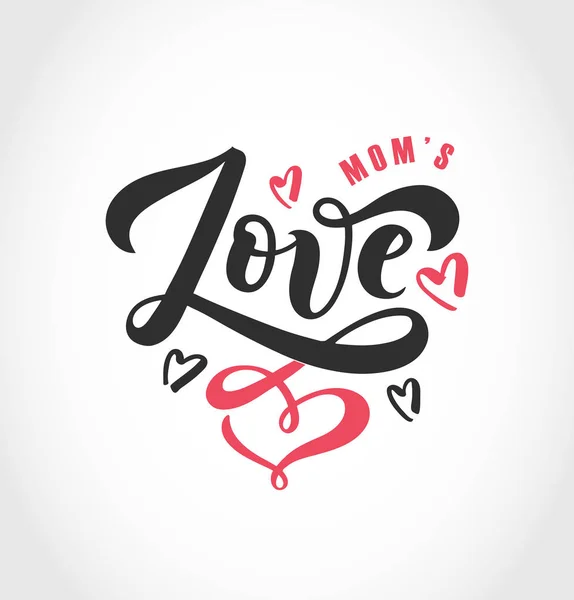 Mamme Amore testo banner — Vettoriale Stock