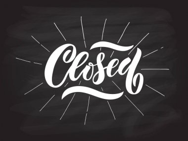 El kapalı yazı kabataslak