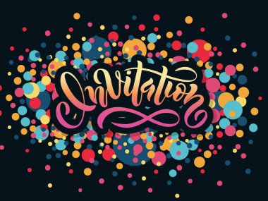 kabataslak davet yazı tipografi.