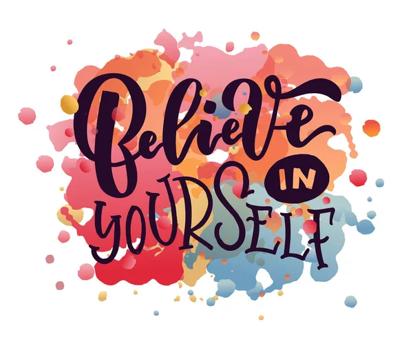 Tipografi yazı kendine inan.