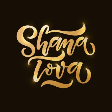 Shana Tova yazı tipografi