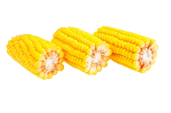 Zralý Kukuřice Cob Bílém Pozadí — Stock fotografie