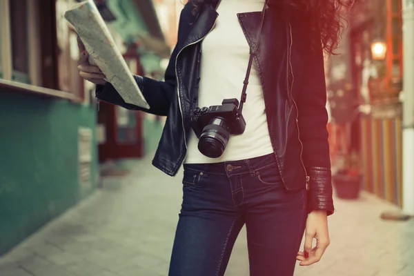 Turismo femminile in viaggio — Foto Stock