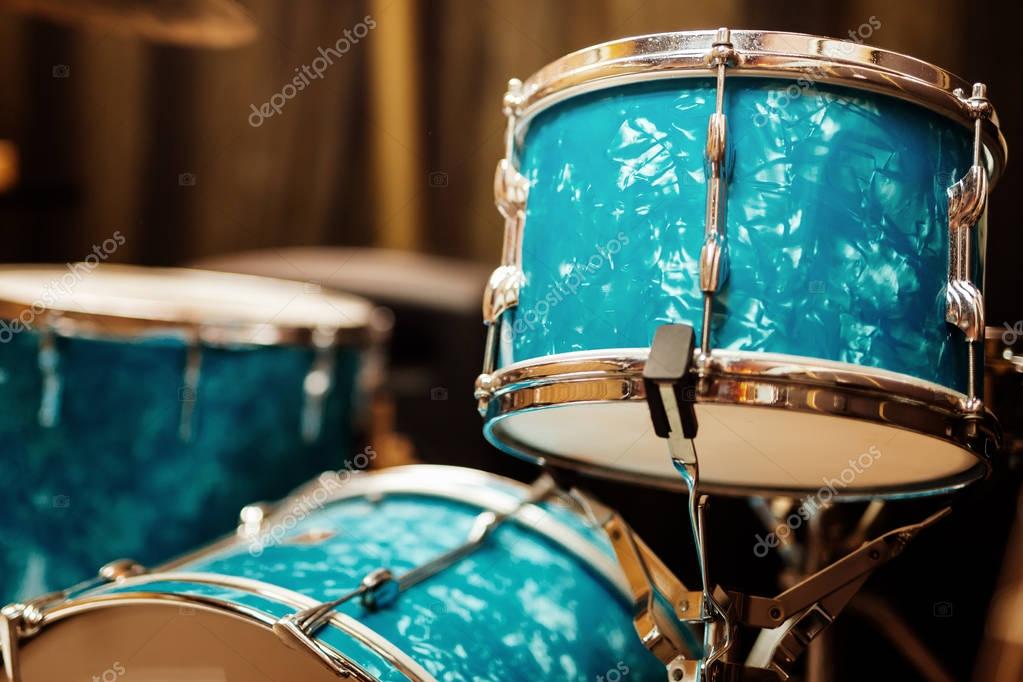 Guitar drums and studio equipment Stock Photo by ©nd3000 129979836