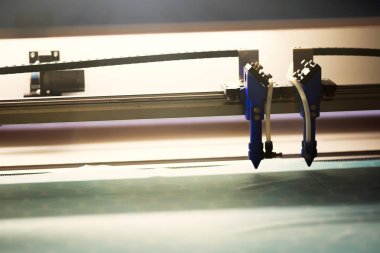 Cnc laser cutting machine clipart