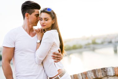 Duygusallık ifade genç çekici çift