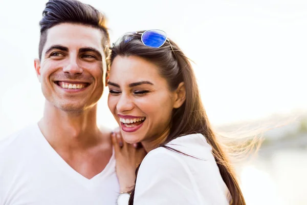 Young and beautiful couple in love — Stock Photo, Image