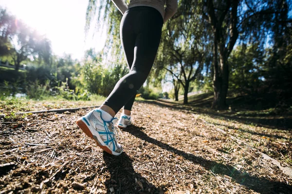 Closeup of runner feet — Stock Photo, Image