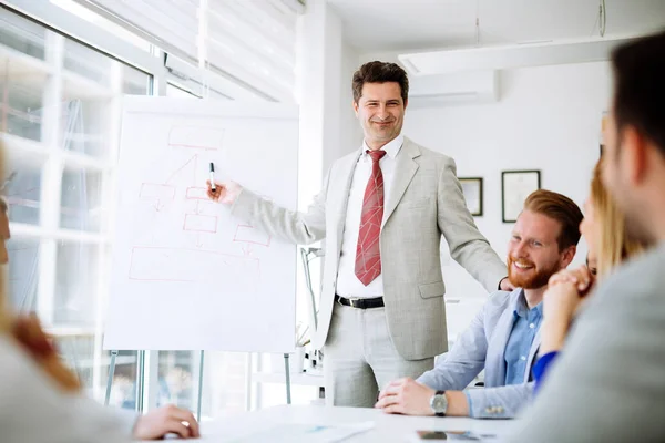 Vrolijke tevreden directeur — Stockfoto