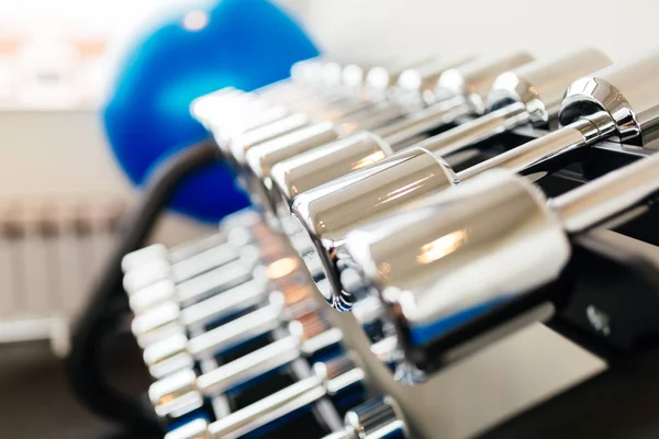 Weights in a gym — Stock Photo, Image