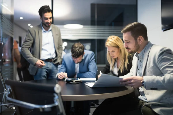 Business people working together on project — Stock Photo, Image