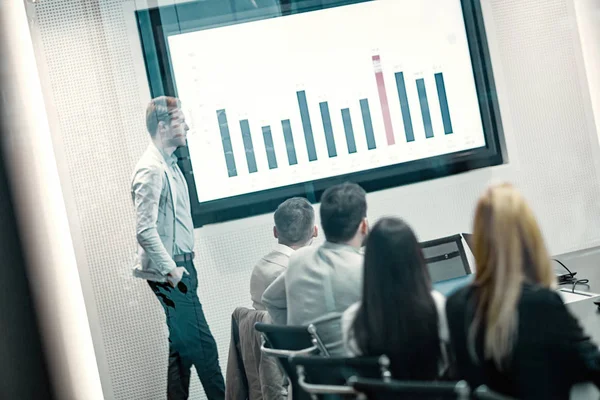 Business people conference in modern meeting room — Stock Photo, Image