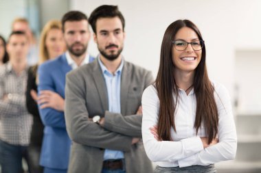 Grup profesyonel başarılı iş adamları