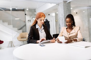 iki çekici iş kadınları