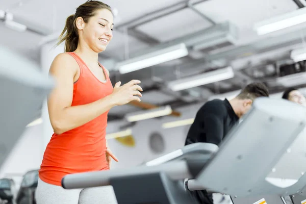 Young woman running — Stock Photo, Image