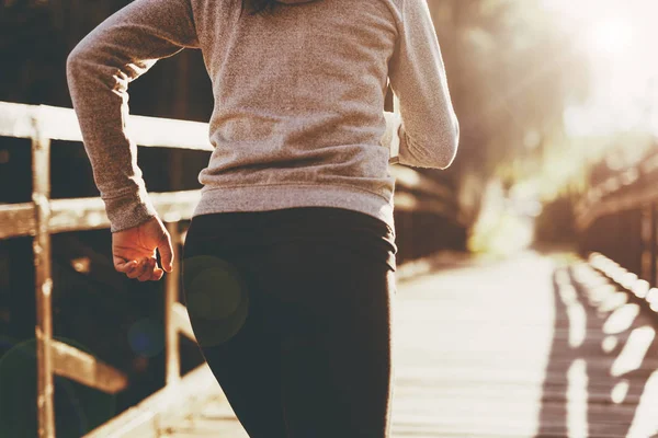 Corsa di jogger femminile — Foto Stock