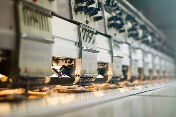 Linii produkcyjnej branży tkaniny — Zdjęcie stockowe