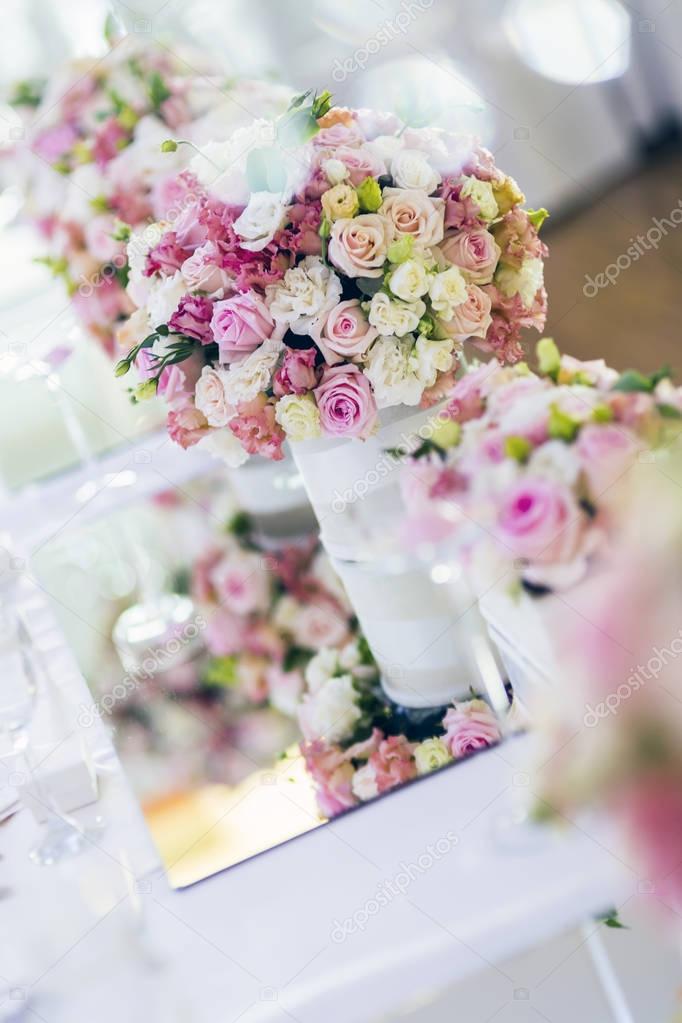 Decoration with beautiful roses