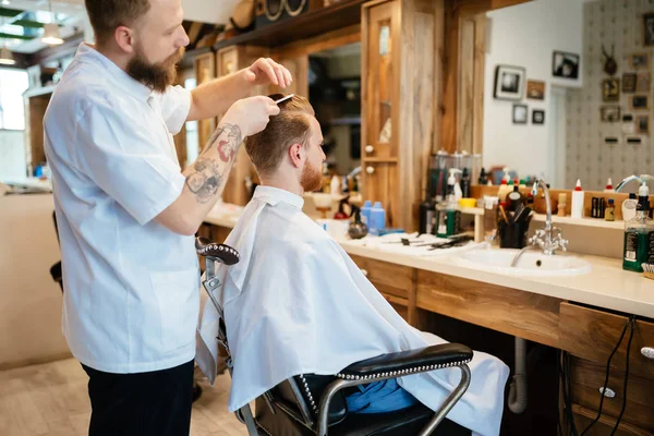 Hair beard and mustache treatment — Stock Photo, Image