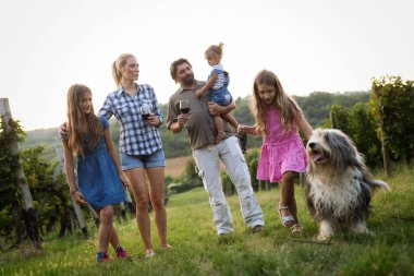 Winemaker ailesinin üzüm bağı