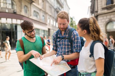 Gezi turist mutlu grup 