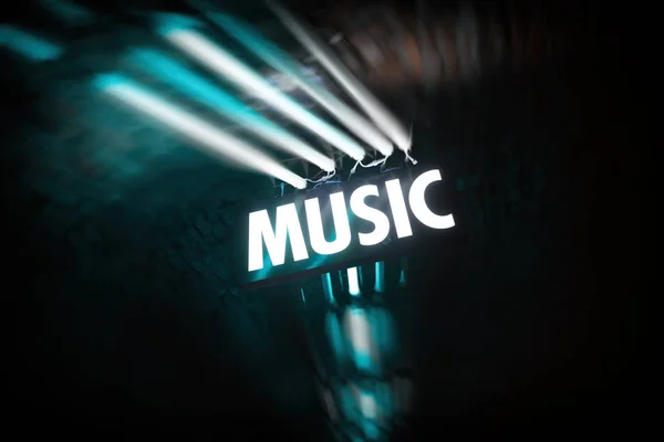 Simbolo musicale in discoteca — Foto Stock