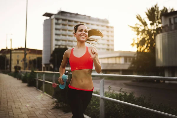 Bella jogger femminile — Foto Stock