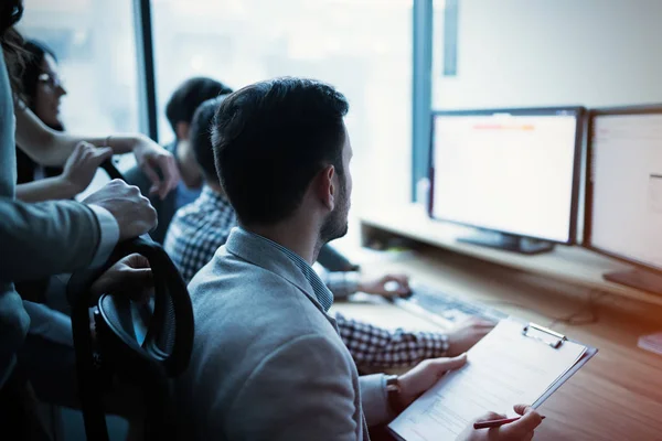 Software developers working on project — Stock Photo, Image