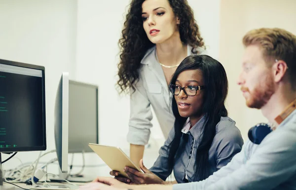 Software developers working on project — Stock Photo, Image