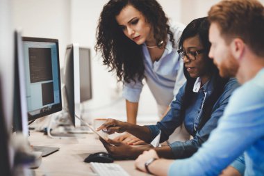 projede çalışan yazılım geliştiricileri