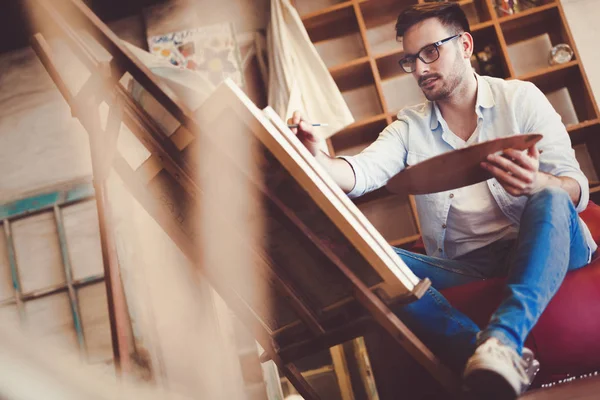 Retrato de Artista Masculino — Fotografia de Stock