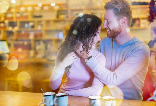 Romantic couple having date — Stock Photo, Image