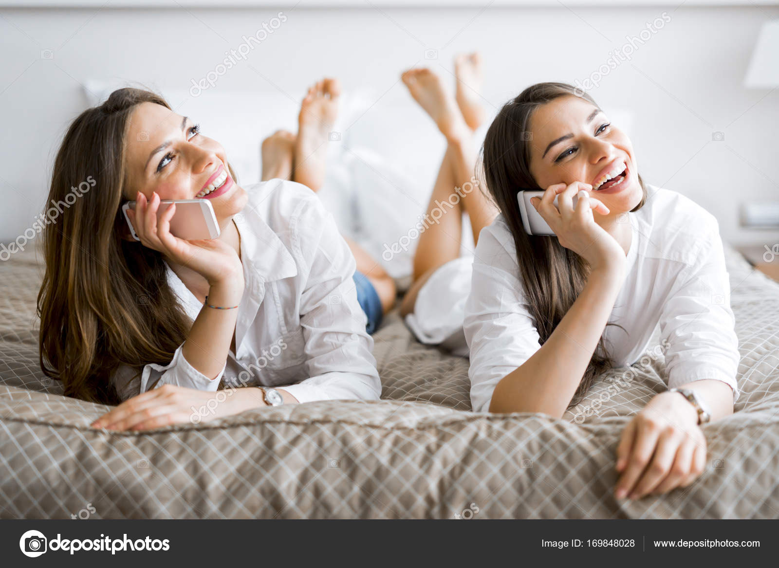 Two Beautiful Girls Talking Stock Photo Image By C Nd3000 169848028