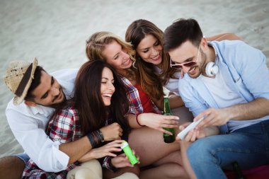  insanlar alarak selfies Beach