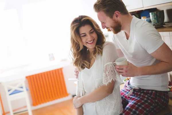 Couple having fun being romantic — Stock Photo, Image