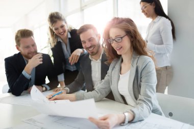 Projede çalışan Mimarlar grubu