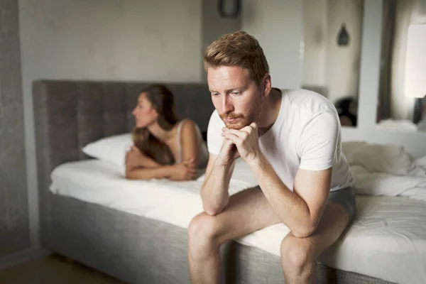 Relatieproblemen te wijten aan stress — Stockfoto