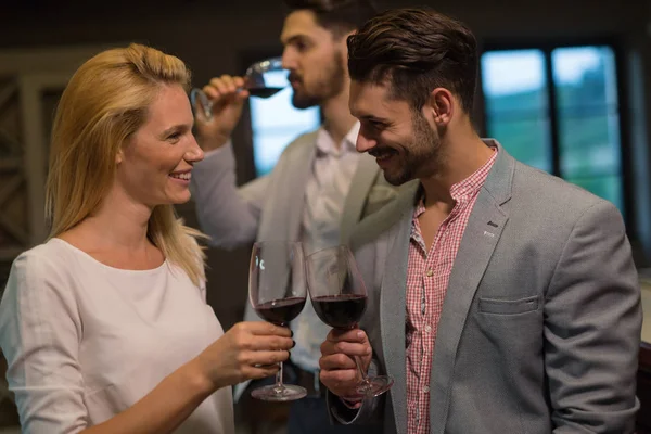 Händelse med människor smaka viner — Stockfoto