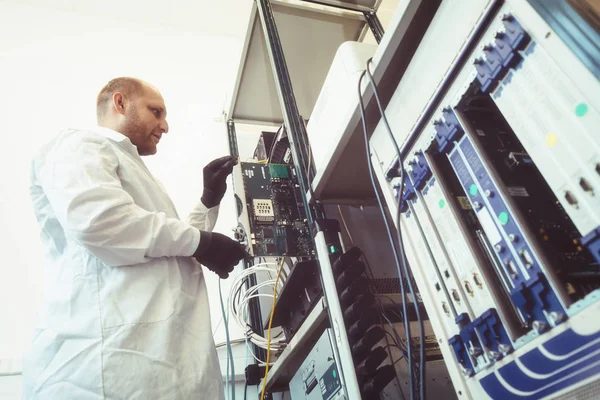 Laboratorium Netzwerkkarte — Stockfoto