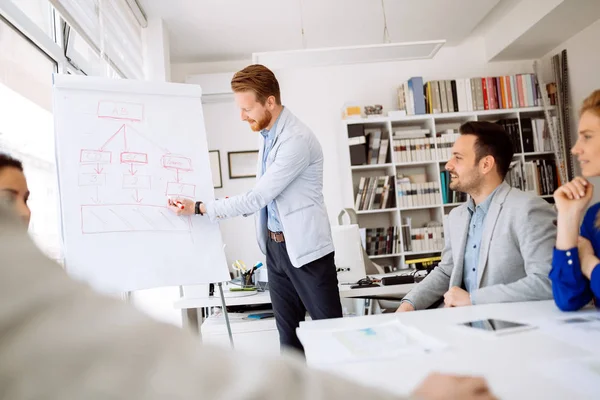 Presentation and training in business office — Stock Photo, Image