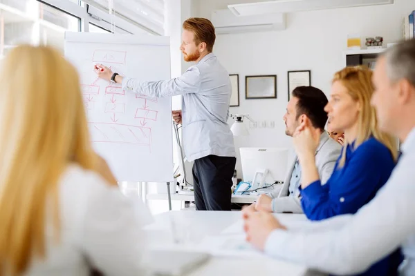 Presentation and training in business office — Stock Photo, Image