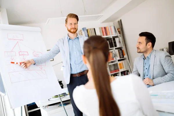 Presentation Collaboration Business People Office — Stock Photo, Image