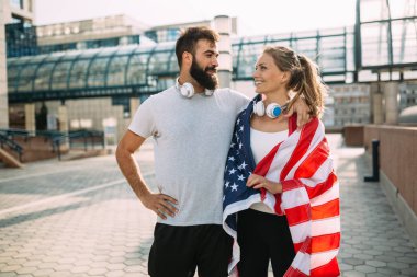 çekici mutlu fitness Çift