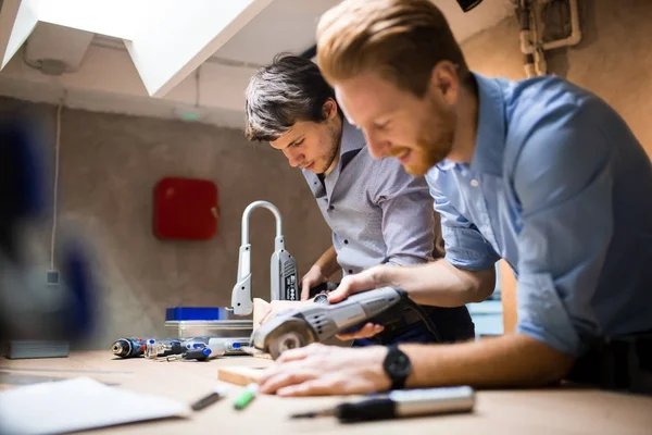 Two creative designers working in workshop — Stock Photo, Image