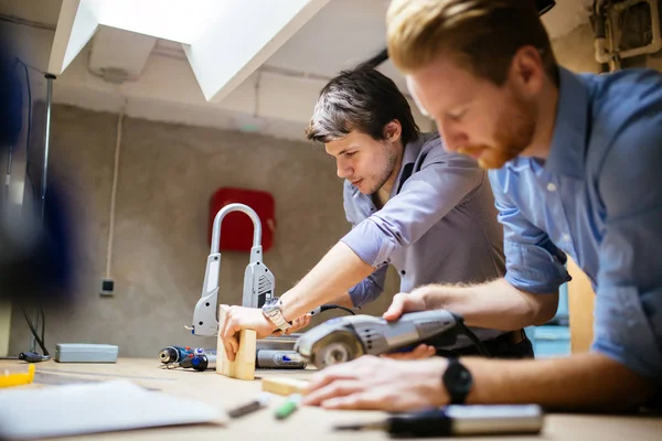 Two creative designers working in workshop — Stock Photo, Image