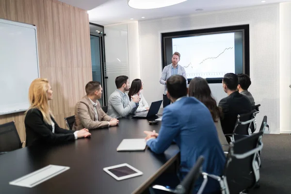 Picture Business Meeting Seminar Conference Room — Stock Photo, Image