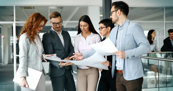 Business Meeting Presentation Modern Conference Room Colleagues — Stock Photo, Image