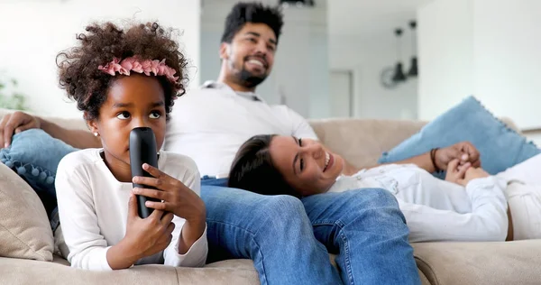 African american family enjoying time — Stock Photo, Image