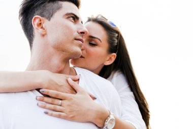 Genç ve aşık güzel Çift