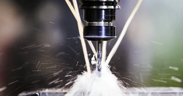 Gros plan de la machine CNC — Photo